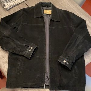 Boston Harbour Men’s L black leather coat